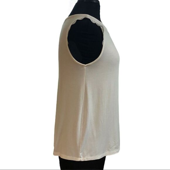 𝅺banana Republic Factory Pleated Sleeveless Top XS - Picture 4 of 9